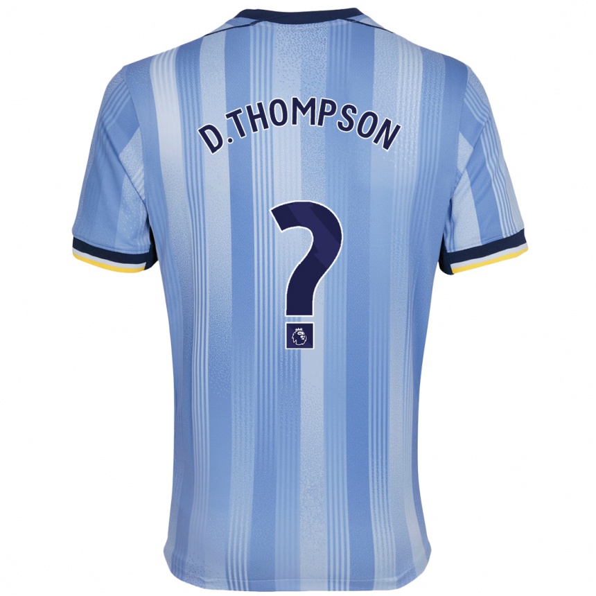 Niño Fútbol Camiseta Dylan Thompson #0 Azul Claro 2ª Equipación 2024/25