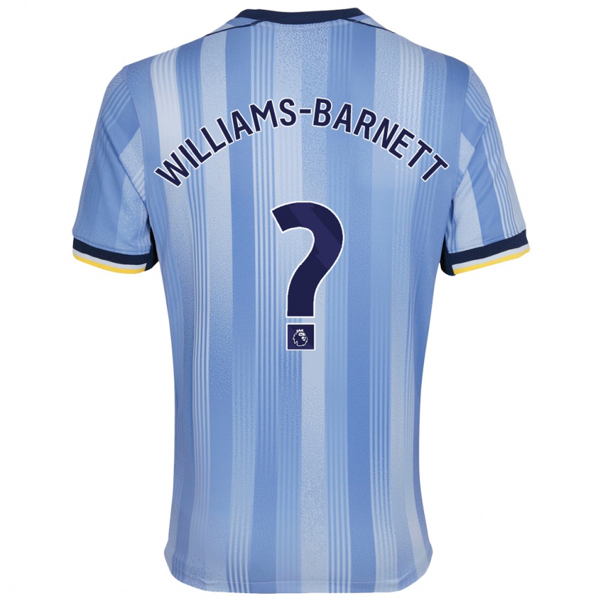 Niño Fútbol Camiseta Lucá Williams-Barnett #0 Azul Claro 2ª Equipación 2024/25