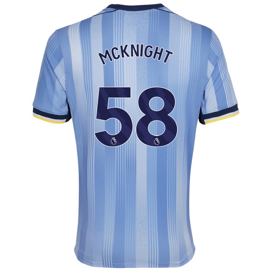 Niño Fútbol Camiseta Maxwell Mcknight #58 Azul Claro 2ª Equipación 2024/25