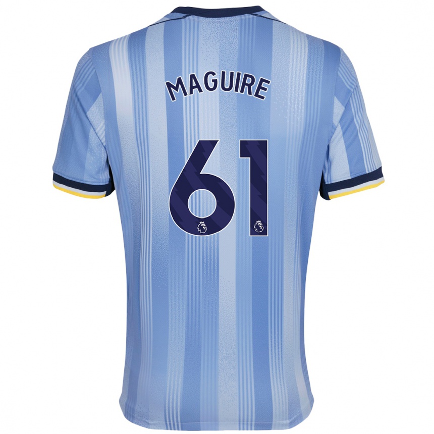 Niño Fútbol Camiseta Aaron Maguire #61 Azul Claro 2ª Equipación 2024/25