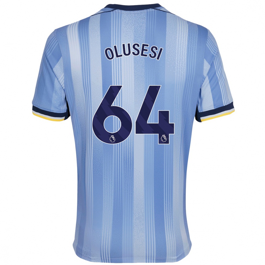 Niño Fútbol Camiseta Callum Olusesi #64 Azul Claro 2ª Equipación 2024/25