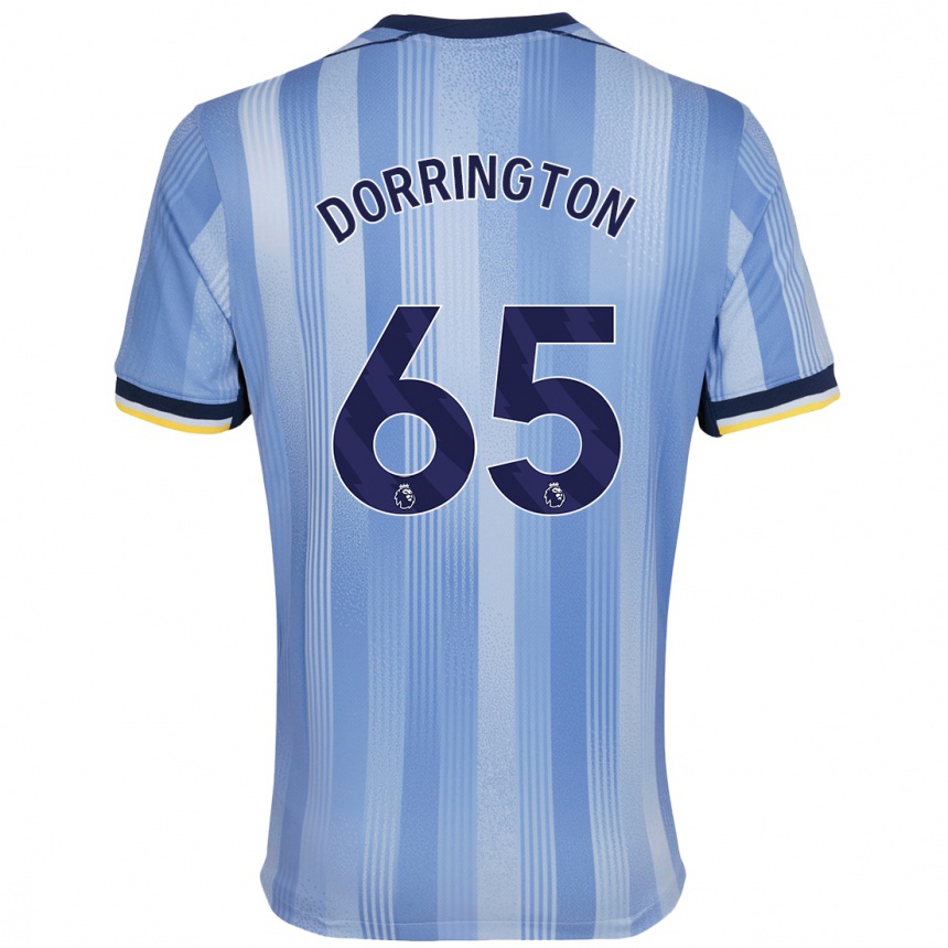 Niño Fútbol Camiseta Alfie Dorrington #65 Azul Claro 2ª Equipación 2024/25