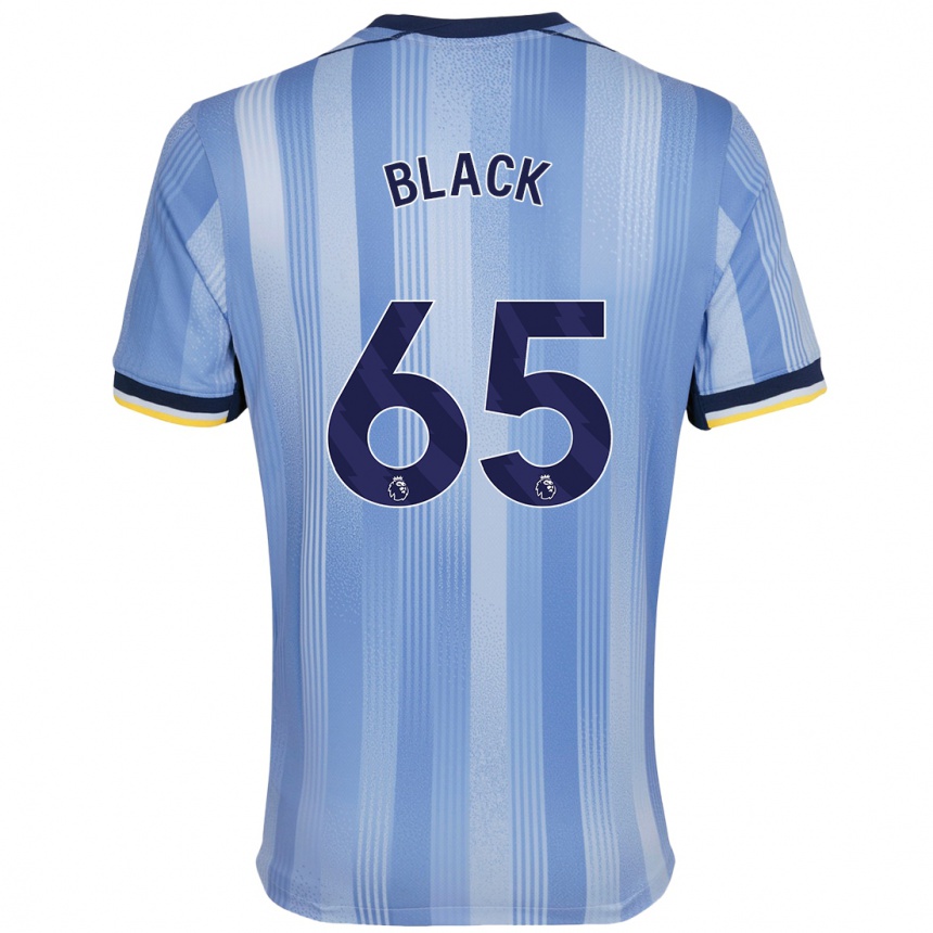 Niño Fútbol Camiseta Leo Black #65 Azul Claro 2ª Equipación 2024/25