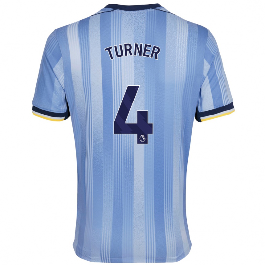 Niño Fútbol Camiseta Amy Turner #4 Azul Claro 2ª Equipación 2024/25