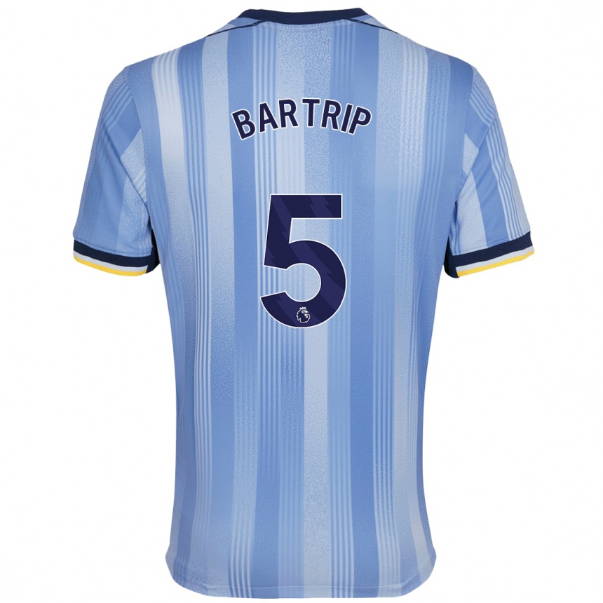 Niño Fútbol Camiseta Molly Bartrip #5 Azul Claro 2ª Equipación 2024/25