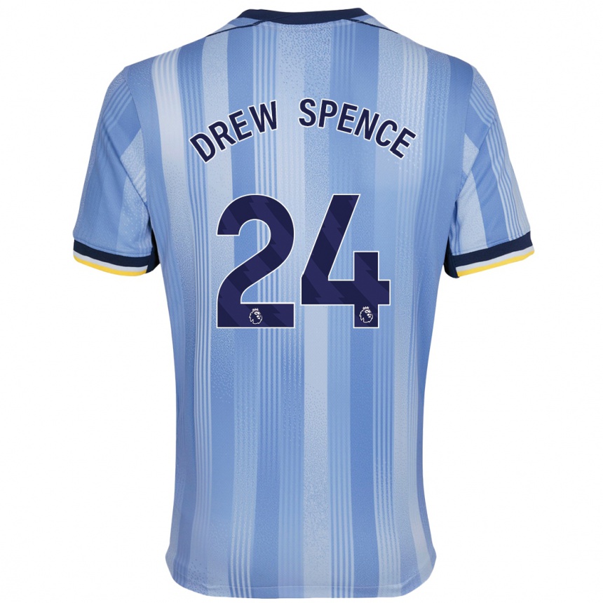 Niño Fútbol Camiseta Drew Spence #24 Azul Claro 2ª Equipación 2024/25