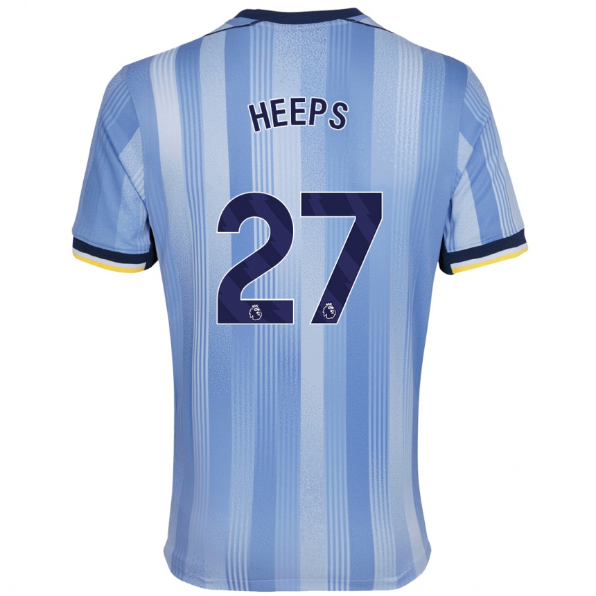 Niño Fútbol Camiseta Eleanor Heeps #27 Azul Claro 2ª Equipación 2024/25