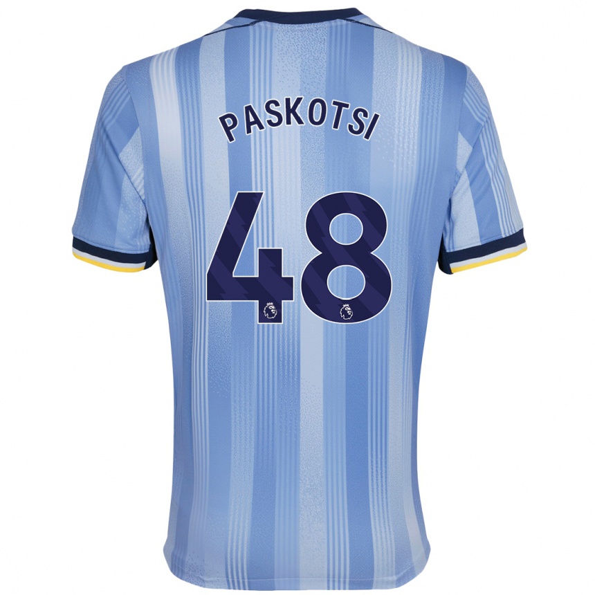 Niño Fútbol Camiseta Maksim Paskotsi #48 Azul Claro 2ª Equipación 2024/25