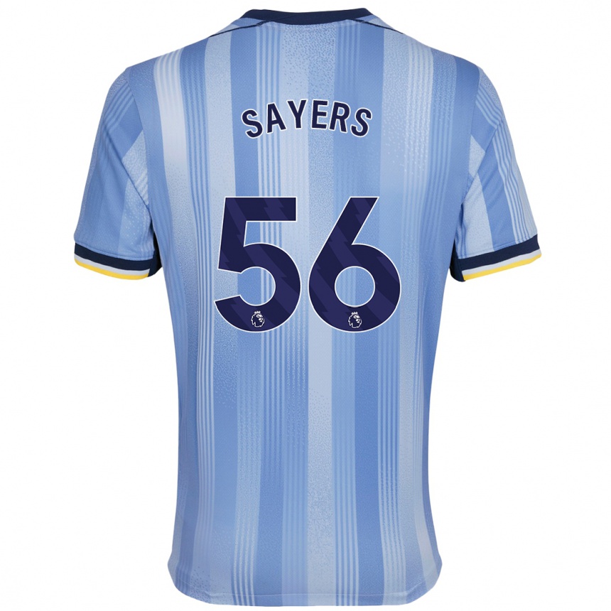 Niño Fútbol Camiseta Charlie Sayers #56 Azul Claro 2ª Equipación 2024/25