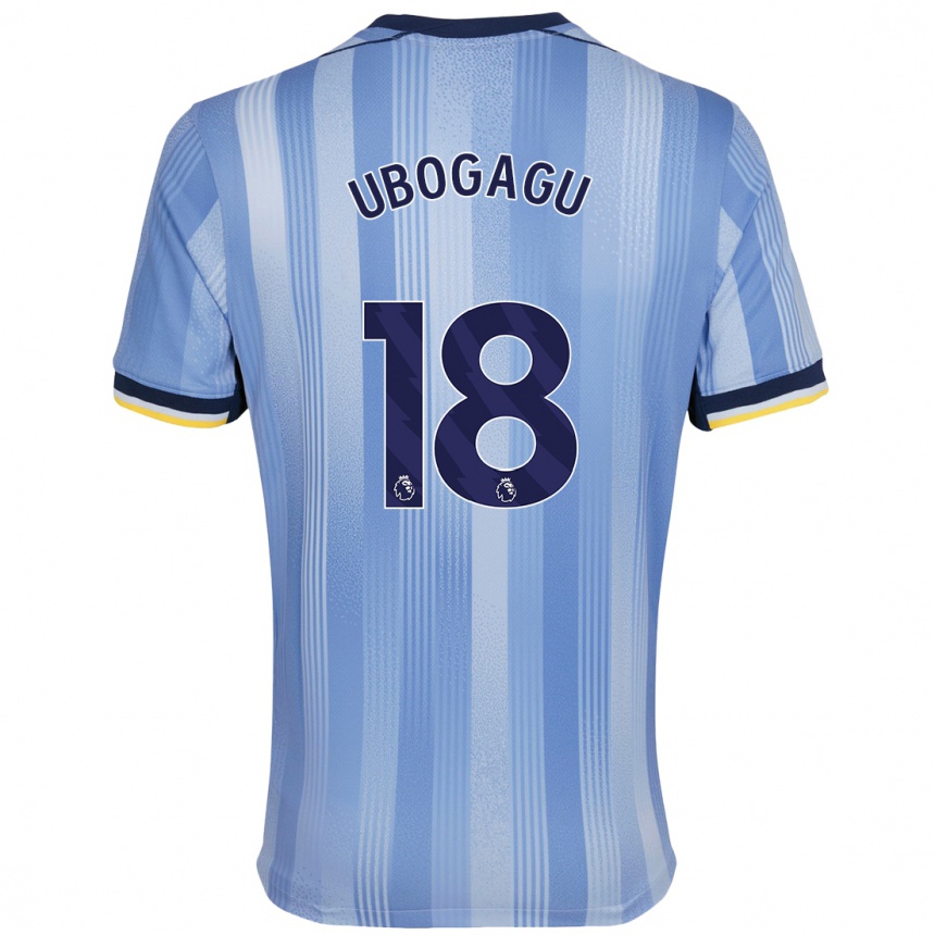 Niño Fútbol Camiseta Chioma Ubogagu #18 Azul Claro 2ª Equipación 2024/25