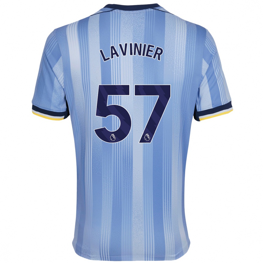 Niño Fútbol Camiseta Marcel Lavinier #57 Azul Claro 2ª Equipación 2024/25