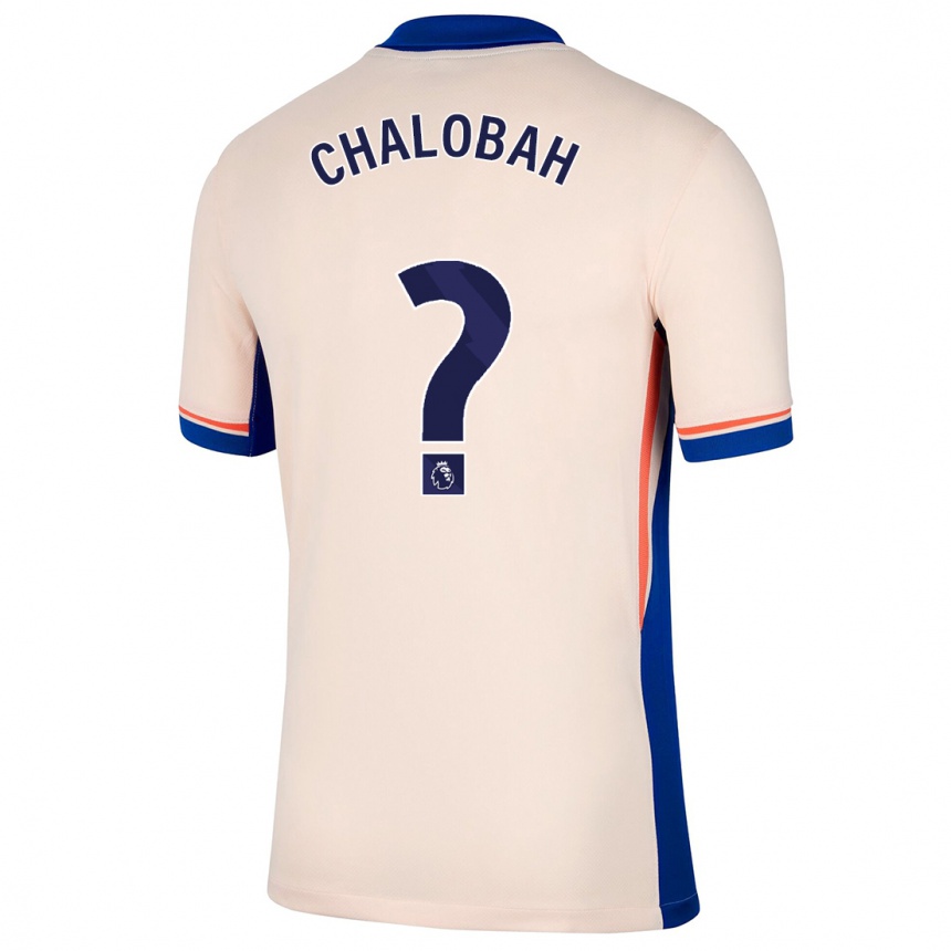 Niño Fútbol Camiseta Trevoh Chalobah #0 Beige Claro 2ª Equipación 2024/25