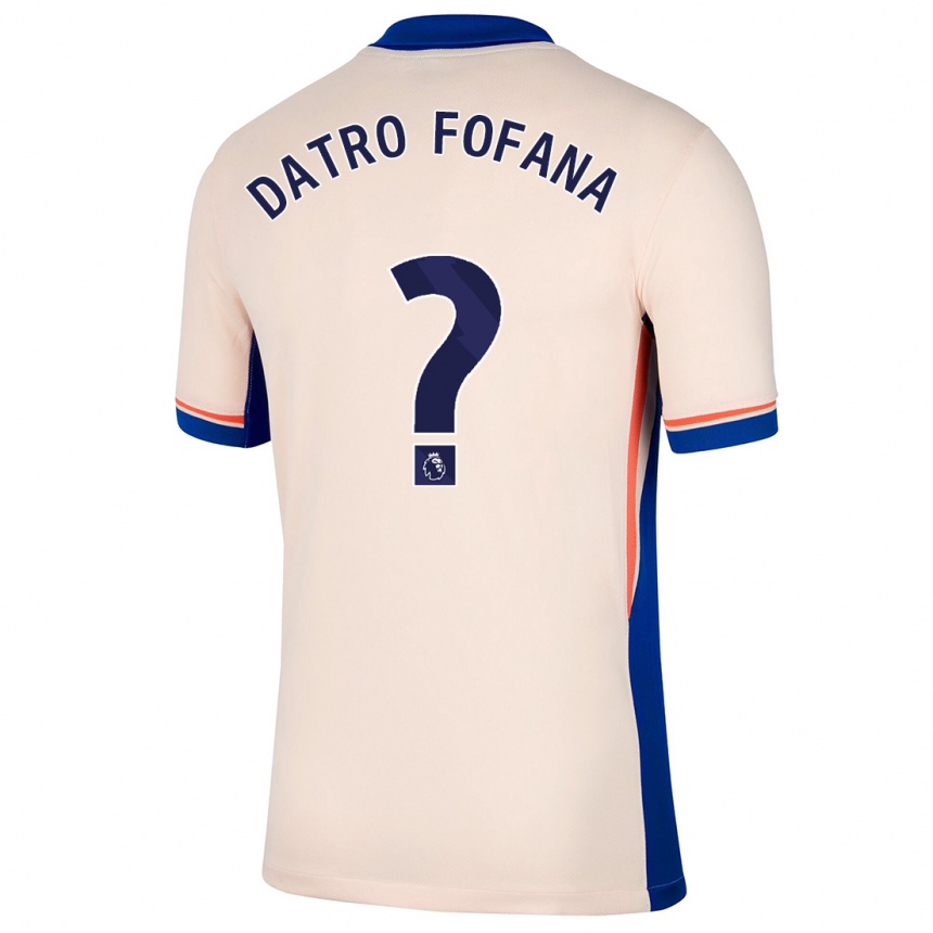 Niño Fútbol Camiseta David Datro Fofana #0 Beige Claro 2ª Equipación 2024/25