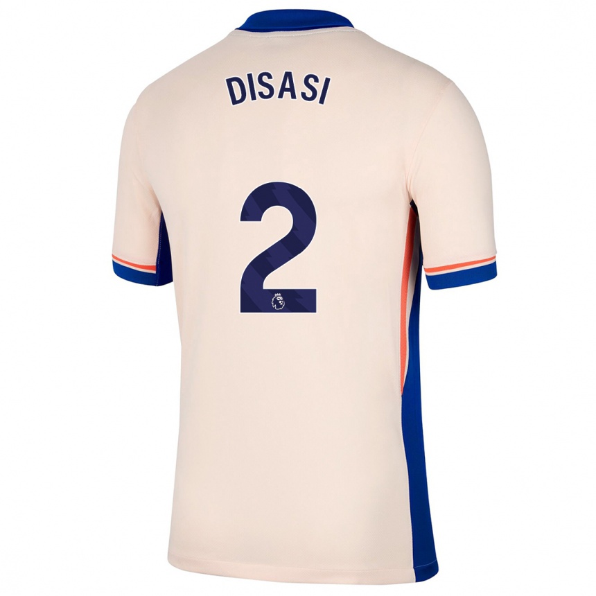 Niño Fútbol Camiseta Axel Disasi #2 Beige Claro 2ª Equipación 2024/25