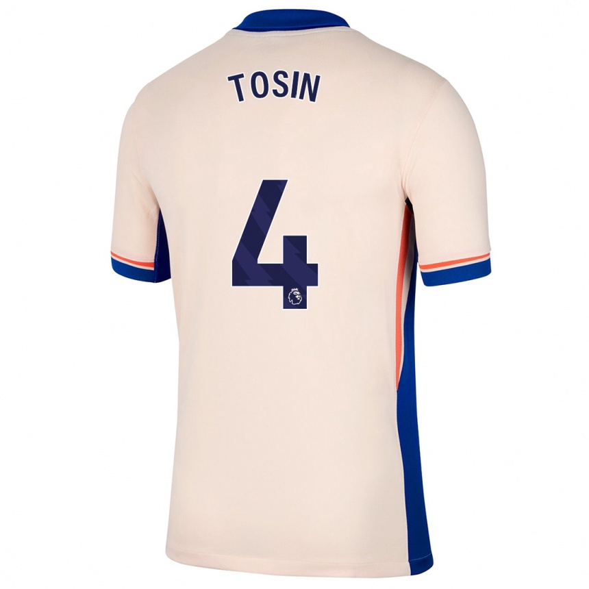 Niño Fútbol Camiseta Tosin Adarabioyo #4 Beige Claro 2ª Equipación 2024/25