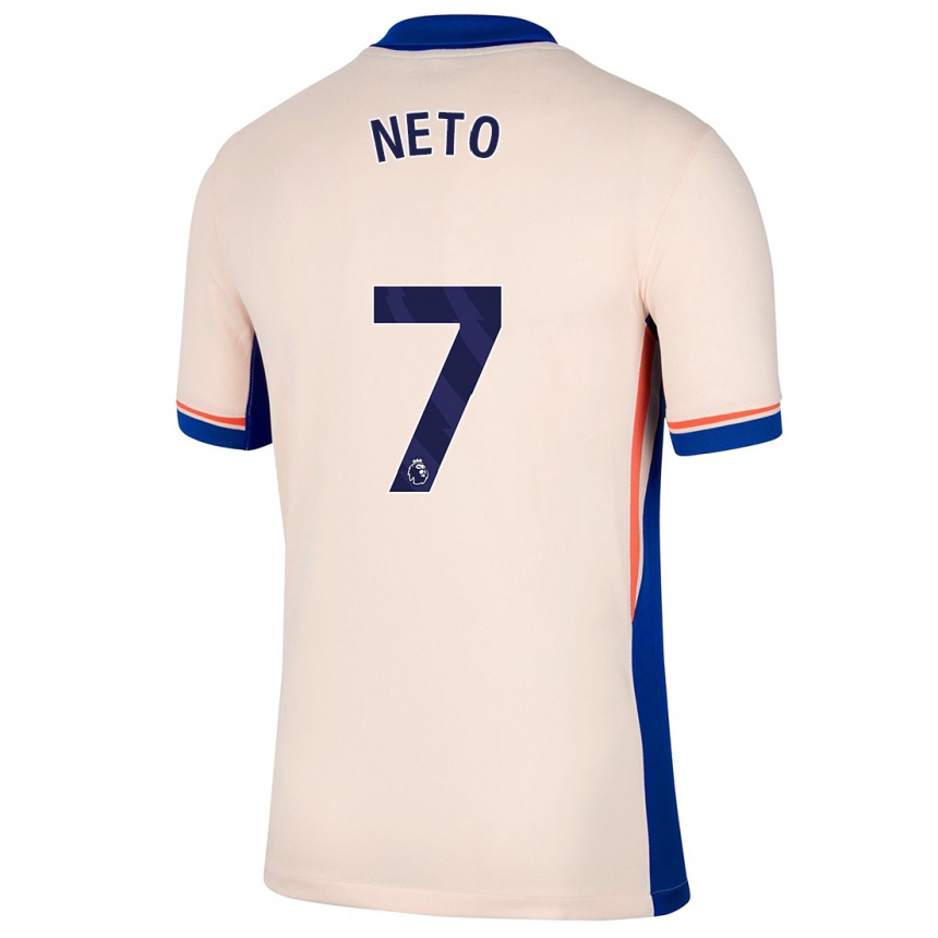 Niño Fútbol Camiseta Pedro Neto #7 Beige Claro 2ª Equipación 2024/25