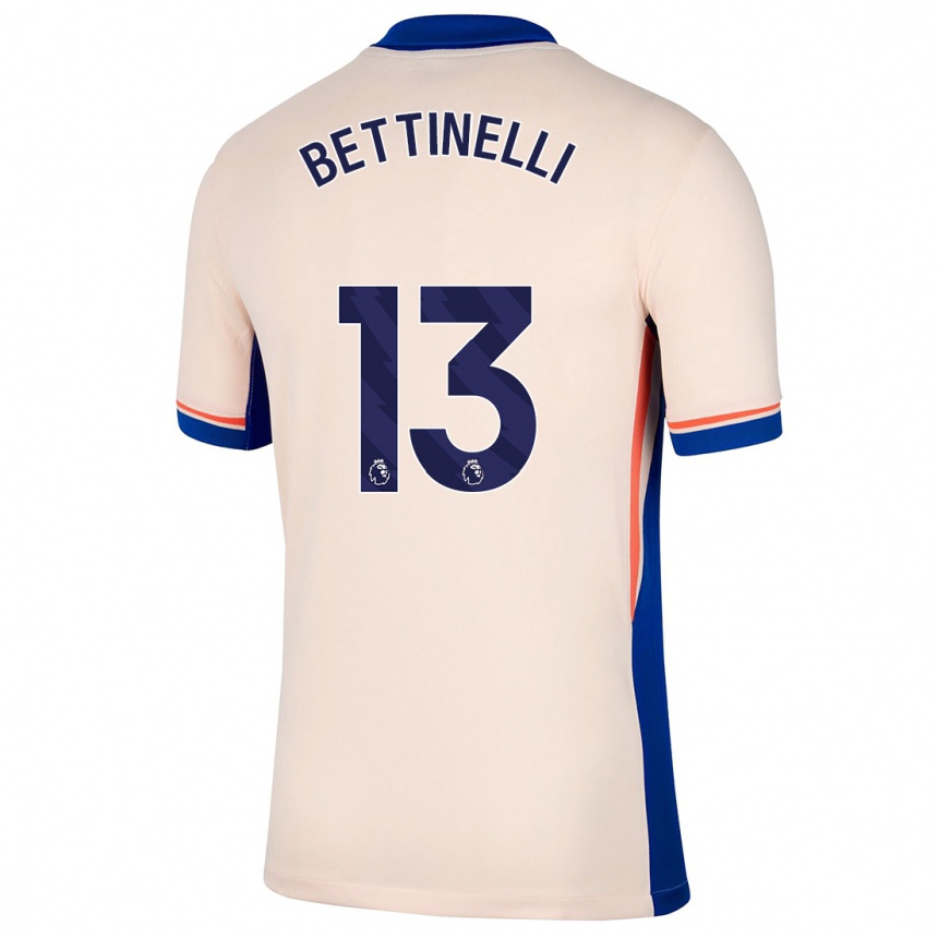 Niño Fútbol Camiseta Marcus Bettinelli #13 Beige Claro 2ª Equipación 2024/25