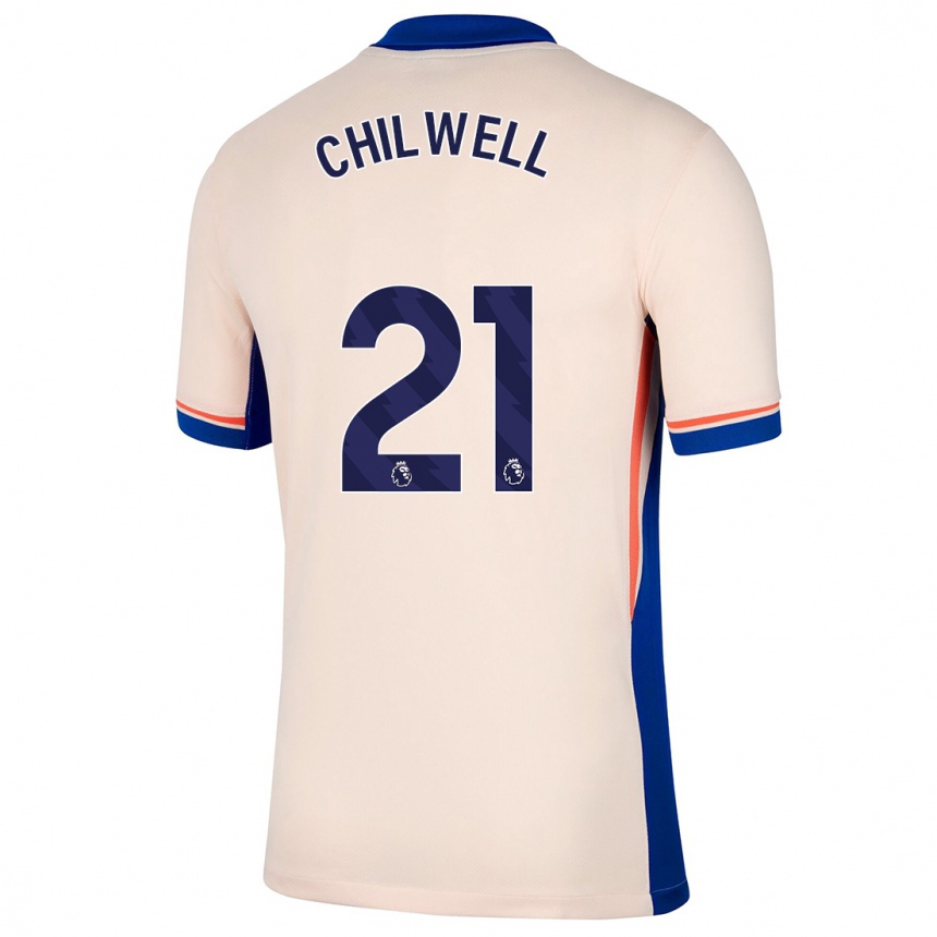 Niño Fútbol Camiseta Ben Chilwell #21 Beige Claro 2ª Equipación 2024/25