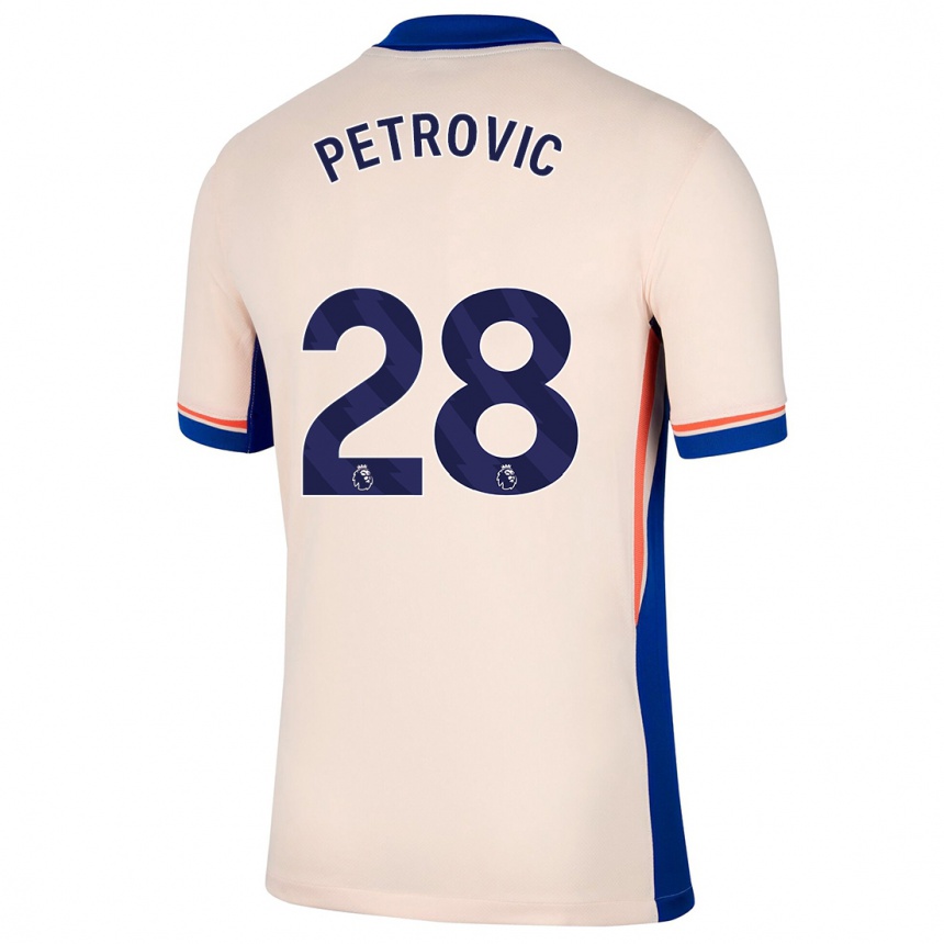 Niño Fútbol Camiseta Djordje Petrovic #28 Beige Claro 2ª Equipación 2024/25