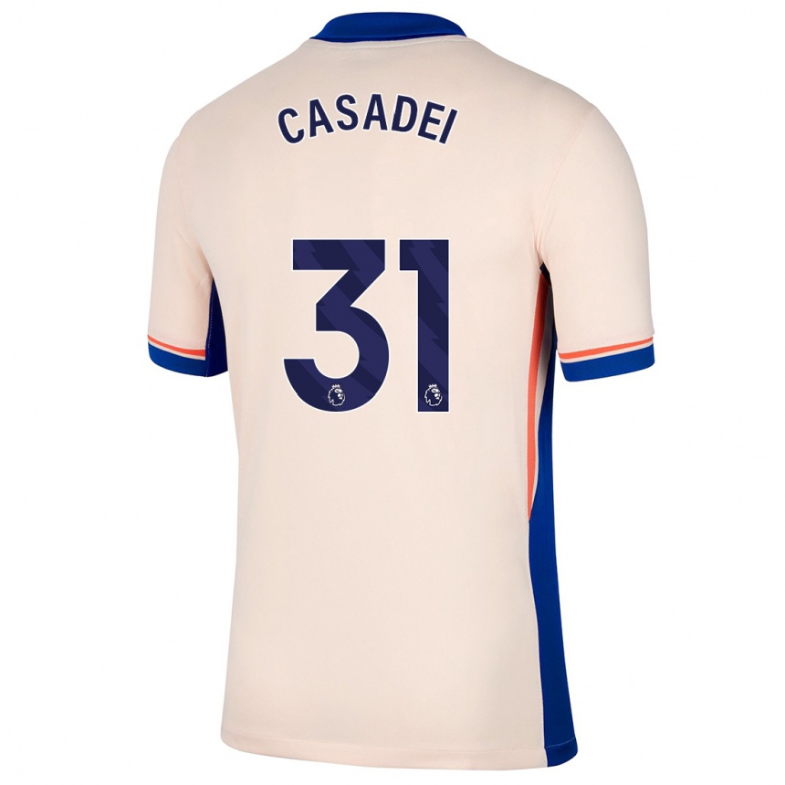 Niño Fútbol Camiseta Cesare Casadei #31 Beige Claro 2ª Equipación 2024/25