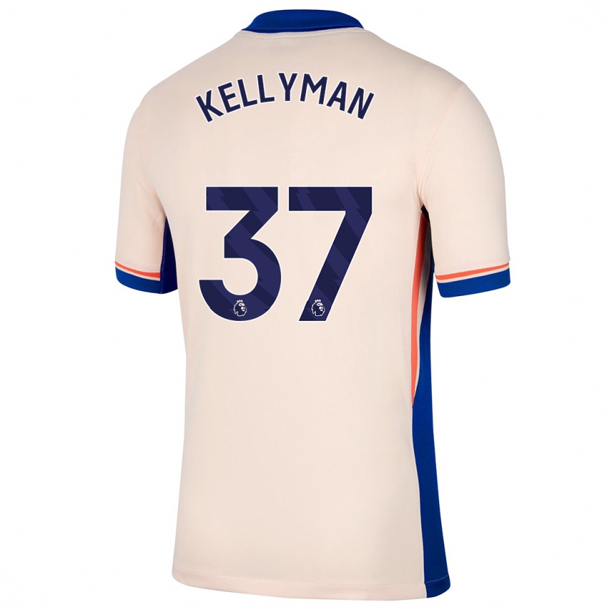 Niño Fútbol Camiseta Omari Kellyman #37 Beige Claro 2ª Equipación 2024/25