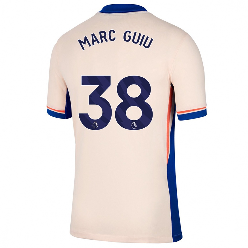 Niño Fútbol Camiseta Marc Guiu #38 Beige Claro 2ª Equipación 2024/25