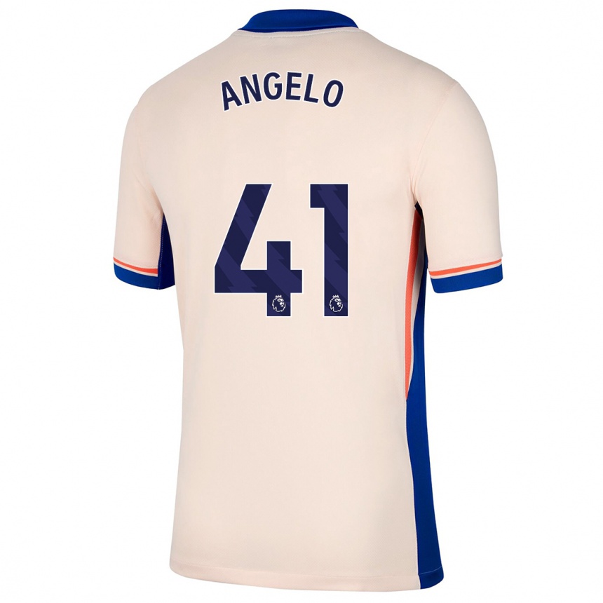 Niño Fútbol Camiseta Ângelo #41 Beige Claro 2ª Equipación 2024/25