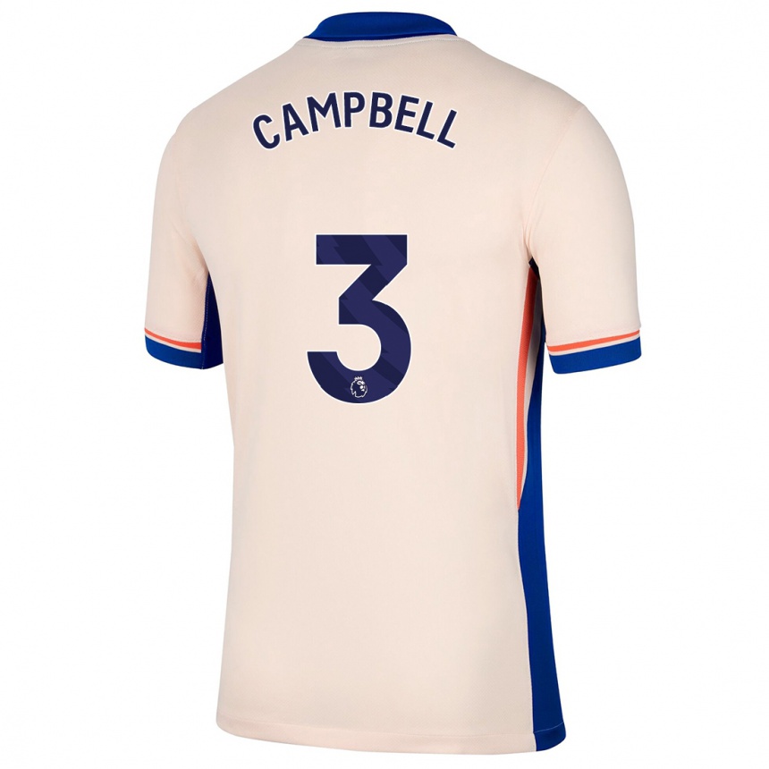 Niño Fútbol Camiseta Harrison Murray-Campbell #3 Beige Claro 2ª Equipación 2024/25