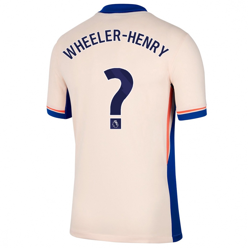 Niño Fútbol Camiseta Joseph Wheeler-Henry #0 Beige Claro 2ª Equipación 2024/25