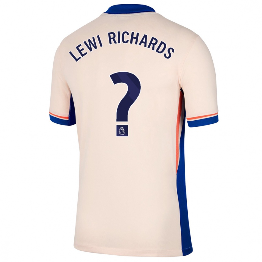 Niño Fútbol Camiseta Lewi Richards #0 Beige Claro 2ª Equipación 2024/25