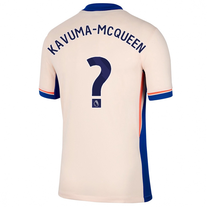 Niño Fútbol Camiseta Ryan Kavuma-Mcqueen #0 Beige Claro 2ª Equipación 2024/25