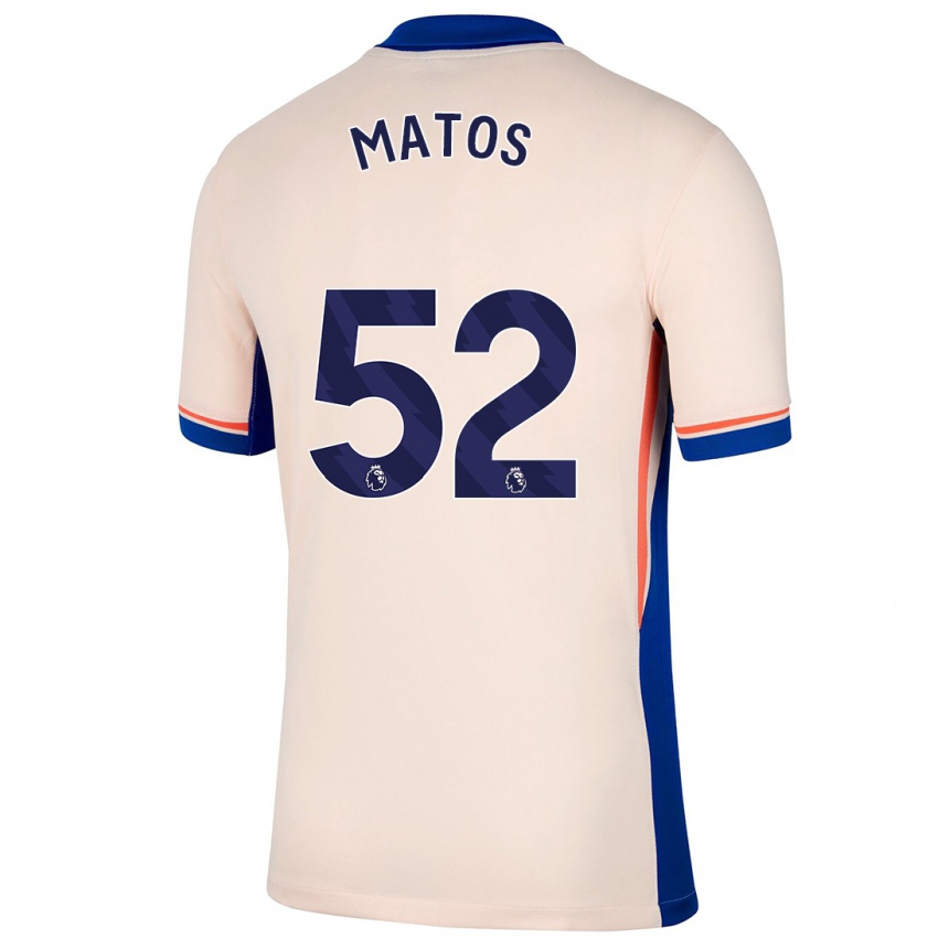 Niño Fútbol Camiseta Alex Matos #52 Beige Claro 2ª Equipación 2024/25