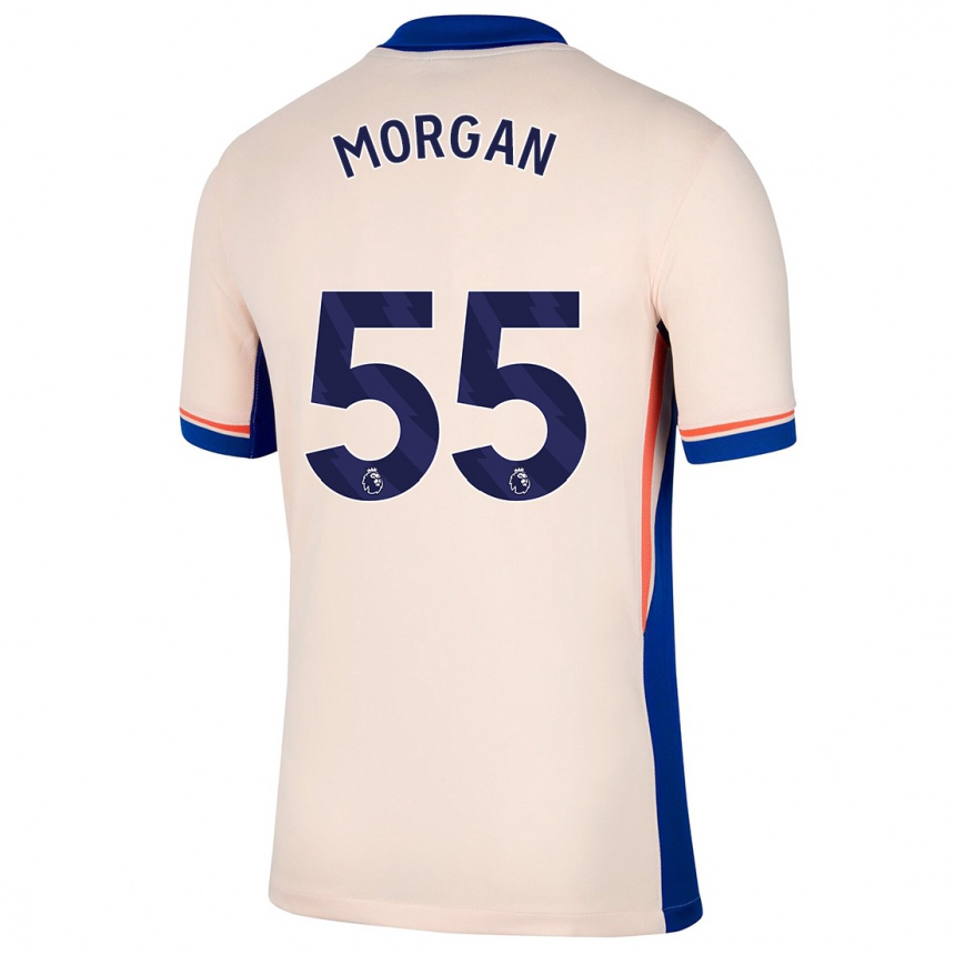 Niño Fútbol Camiseta Jimmy-Jay Morgan #55 Beige Claro 2ª Equipación 2024/25