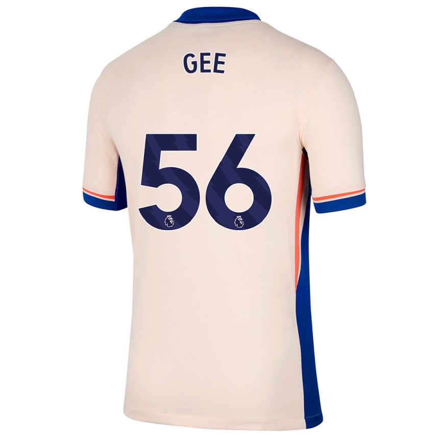 Niño Fútbol Camiseta Billy Gee #56 Beige Claro 2ª Equipación 2024/25