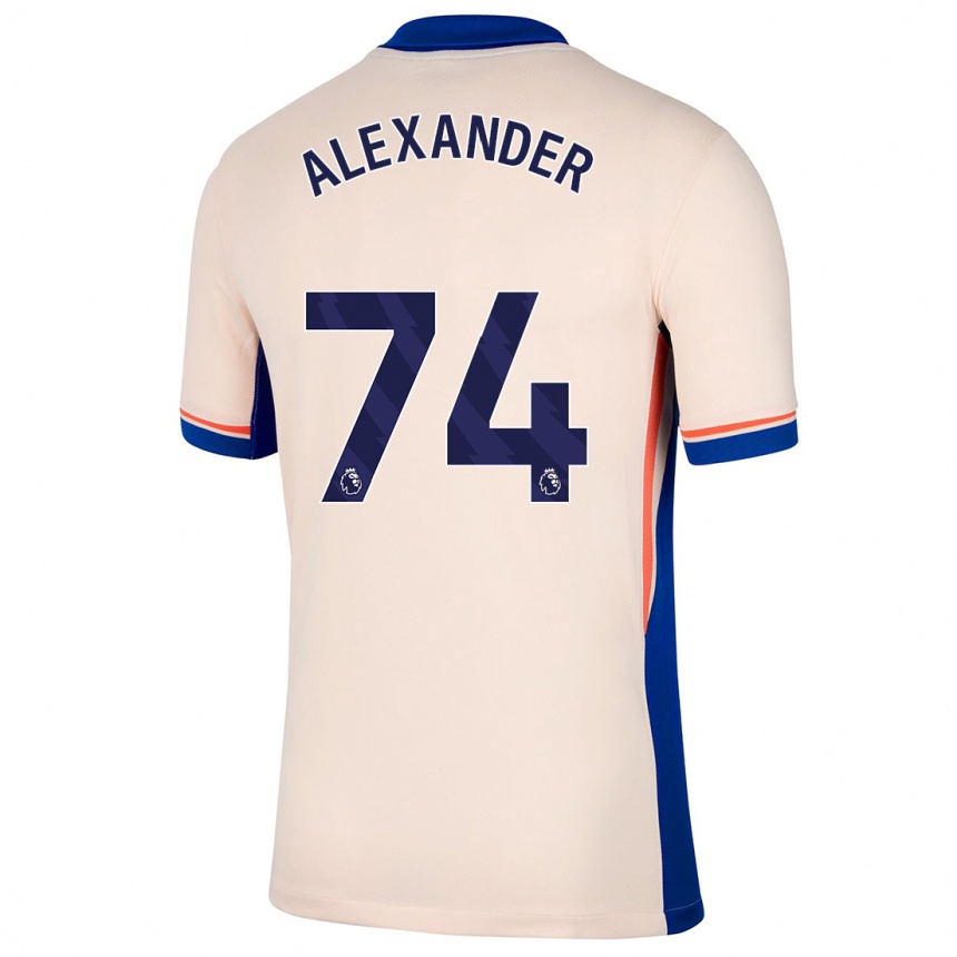 Niño Fútbol Camiseta Reiss Alexander Russell-Denny #74 Beige Claro 2ª Equipación 2024/25