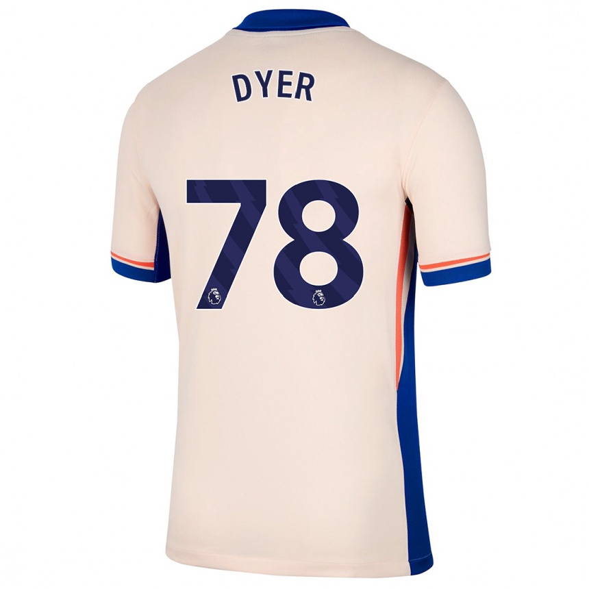 Niño Fútbol Camiseta Kiano Dyer #78 Beige Claro 2ª Equipación 2024/25