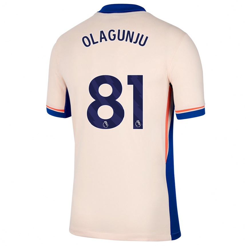 Niño Fútbol Camiseta Saheed Olagunju #81 Beige Claro 2ª Equipación 2024/25