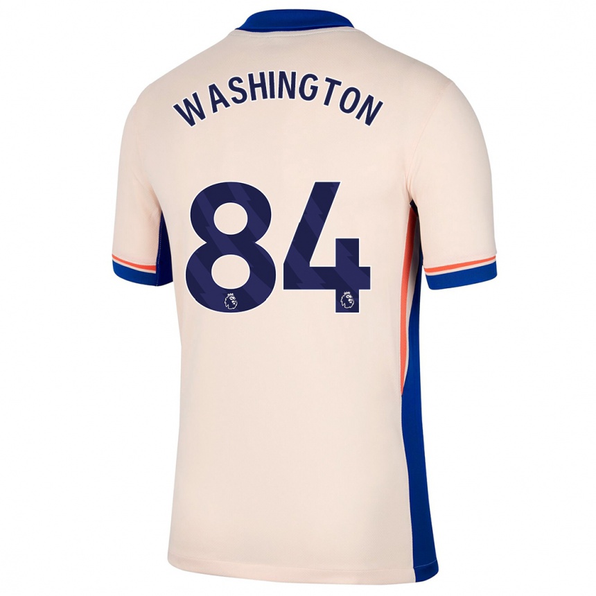 Niño Fútbol Camiseta Marcell Washington #84 Beige Claro 2ª Equipación 2024/25