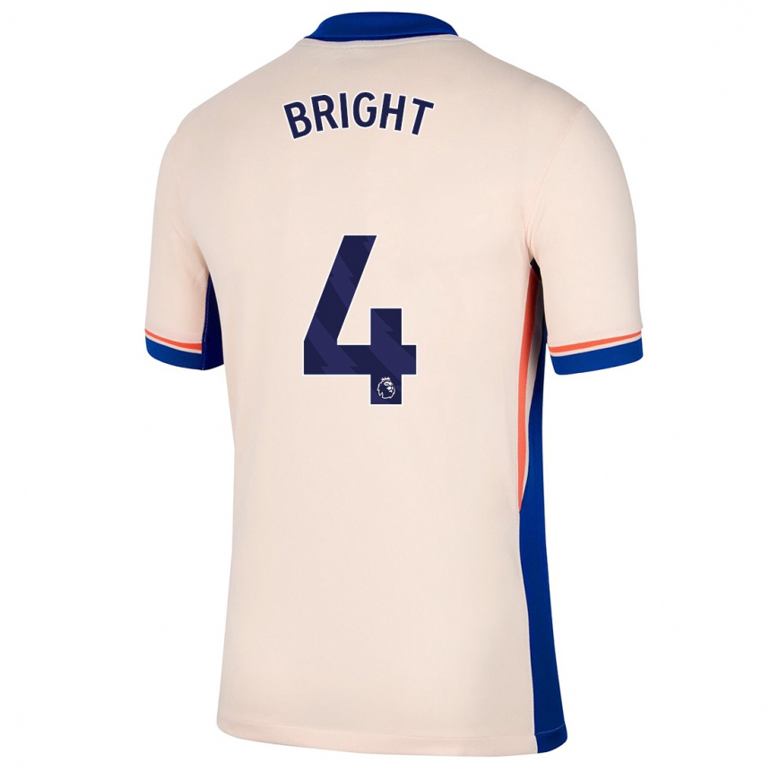 Niño Fútbol Camiseta Millie Bright #4 Beige Claro 2ª Equipación 2024/25