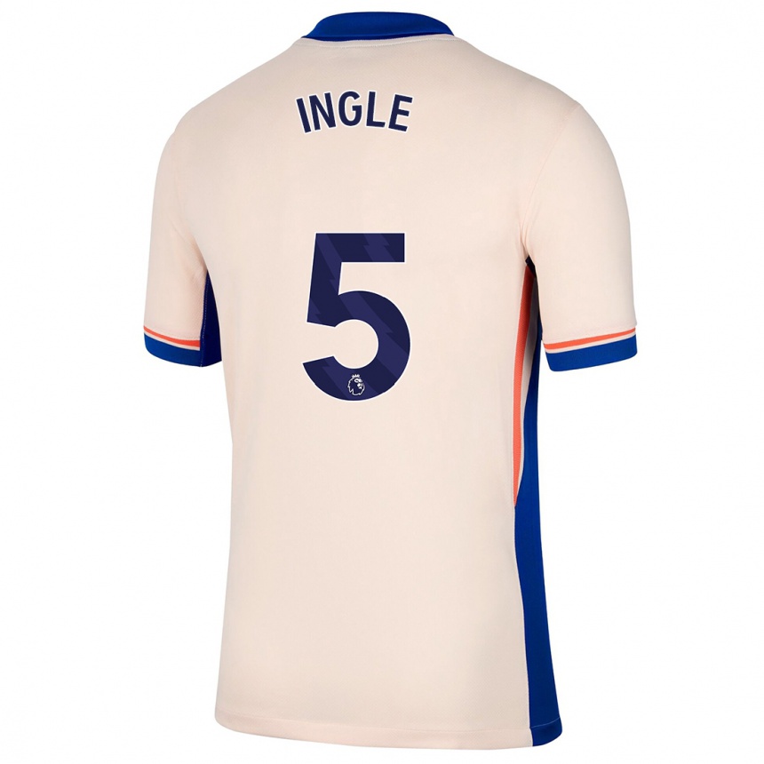 Niño Fútbol Camiseta Sophie Ingle #5 Beige Claro 2ª Equipación 2024/25