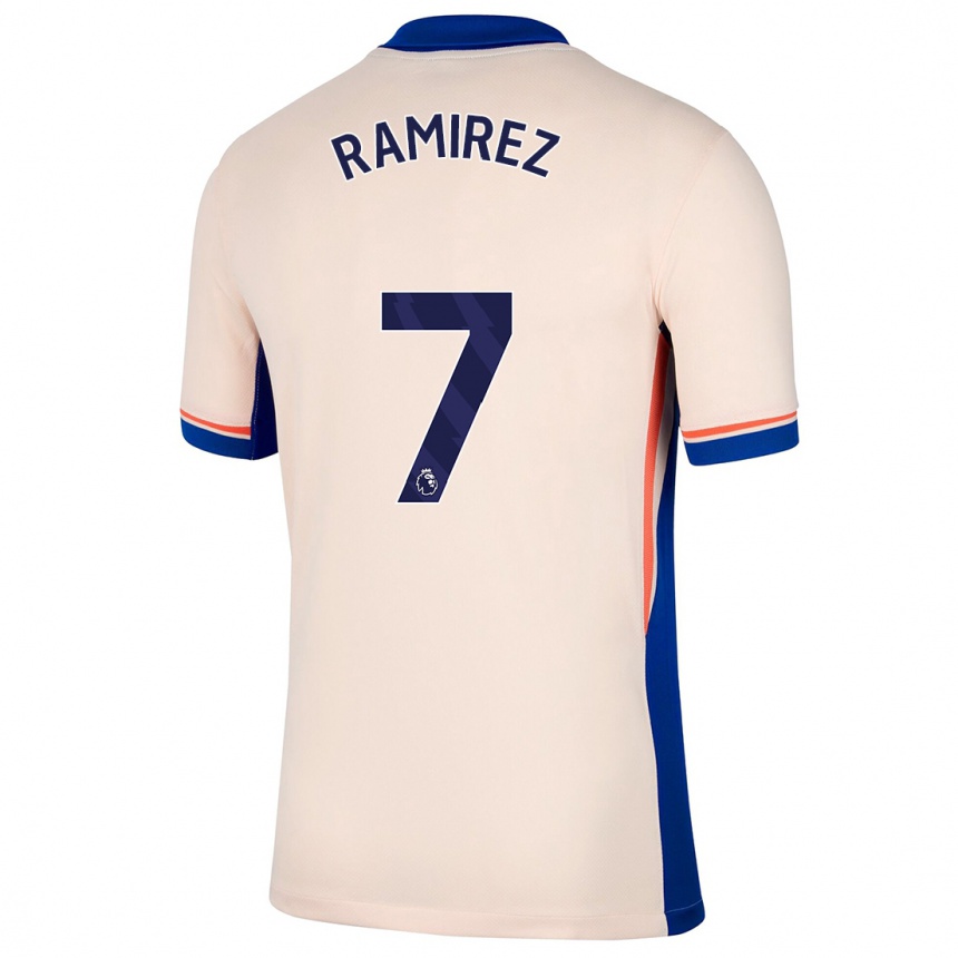 Niño Fútbol Camiseta Mayra Ramírez #7 Beige Claro 2ª Equipación 2024/25