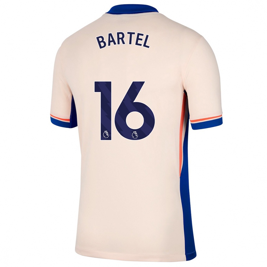 Niño Fútbol Camiseta Júlia Bartel #16 Beige Claro 2ª Equipación 2024/25