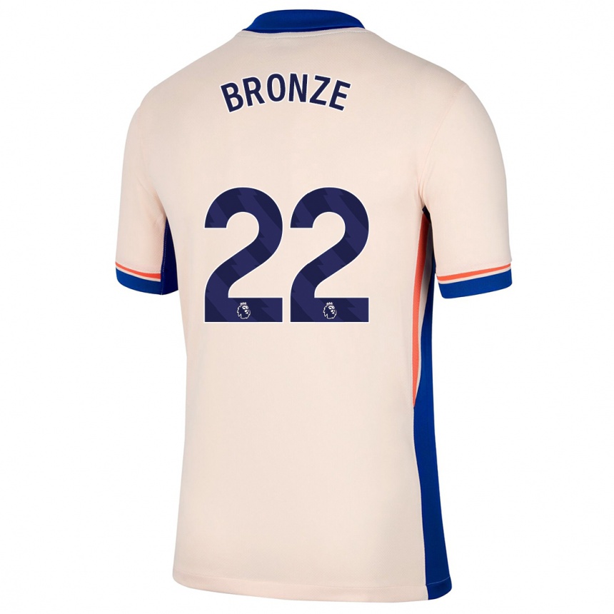 Niño Fútbol Camiseta Lucy Bronze #22 Beige Claro 2ª Equipación 2024/25