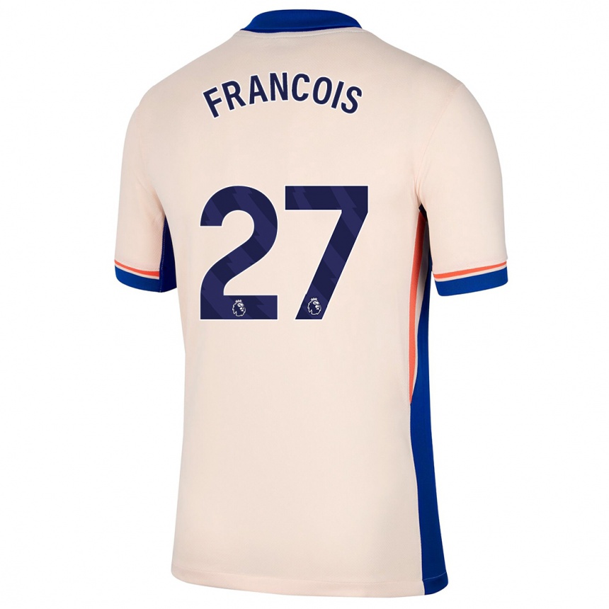 Niño Fútbol Camiseta Oriane Jean-François #27 Beige Claro 2ª Equipación 2024/25