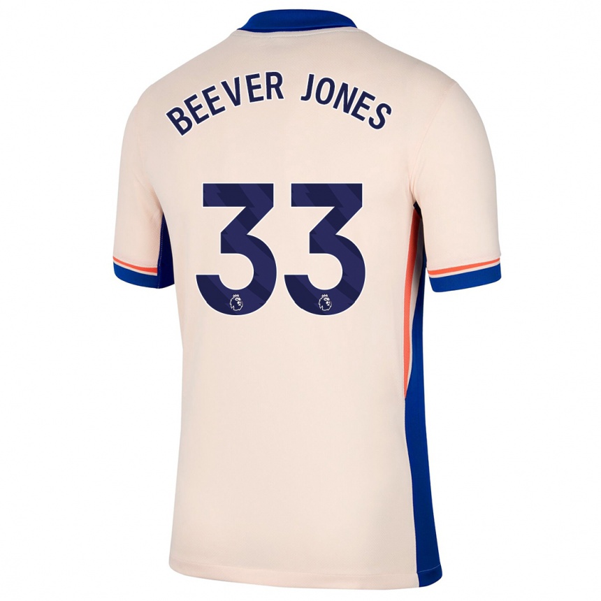 Niño Fútbol Camiseta Aggie Beever-Jones #33 Beige Claro 2ª Equipación 2024/25