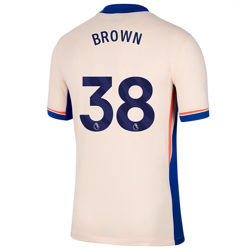 Niño Fútbol Camiseta Cerys Brown #38 Beige Claro 2ª Equipación 2024/25