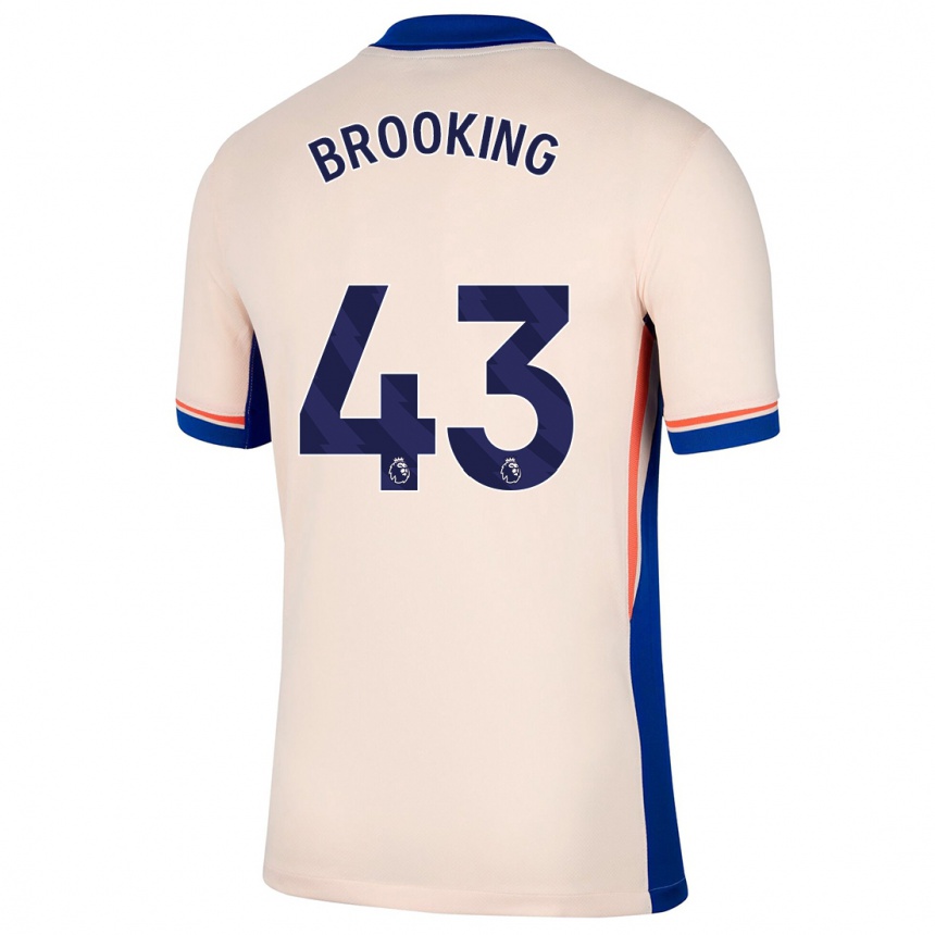 Niño Fútbol Camiseta Josh Brooking #43 Beige Claro 2ª Equipación 2024/25