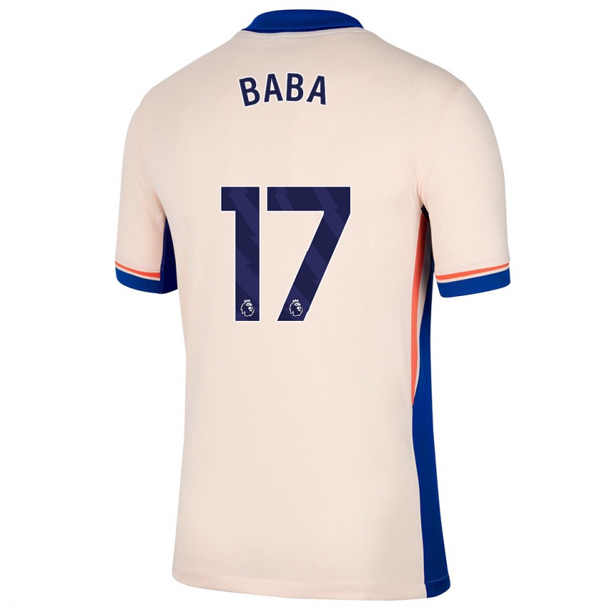 Niño Fútbol Camiseta Abdul-Rahman Baba #17 Beige Claro 2ª Equipación 2024/25