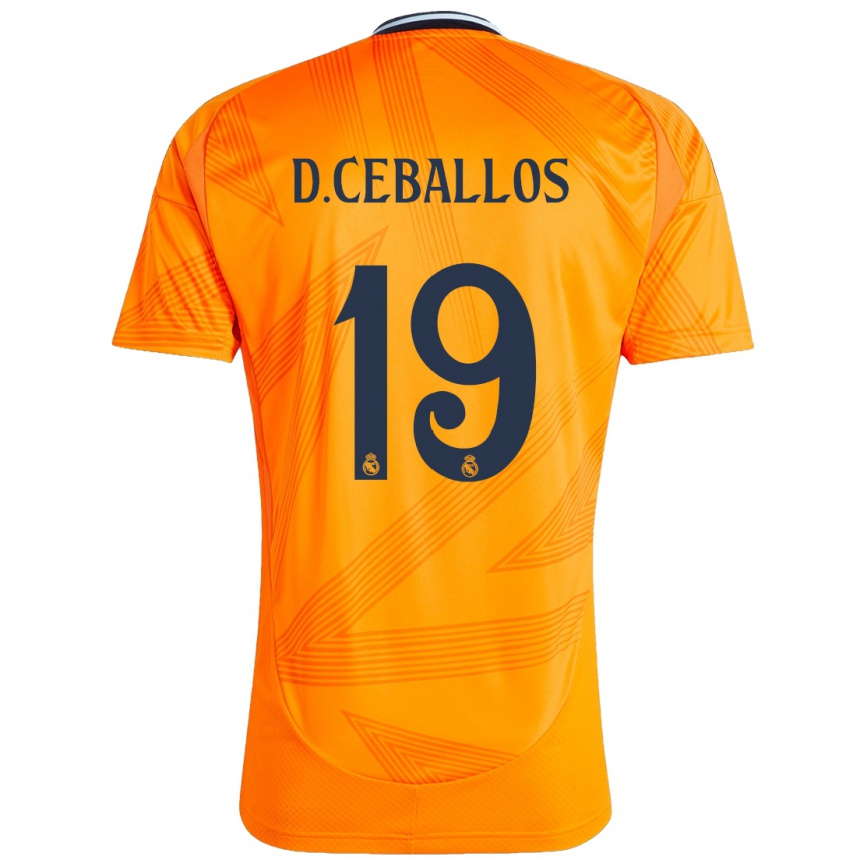 Niño Fútbol Camiseta Dani Ceballos #19 Naranja 2ª Equipación 2024/25