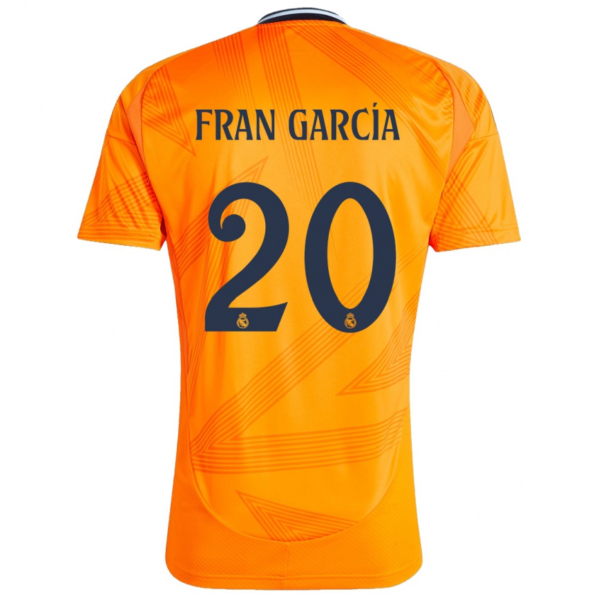 Niño Fútbol Camiseta Fran García #20 Naranja 2ª Equipación 2024/25